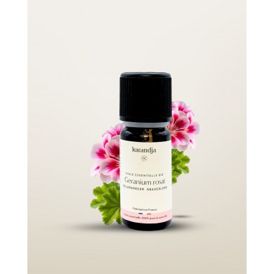 Huile essentielle bio GERANIUM ROSAT Karandja 10ml
