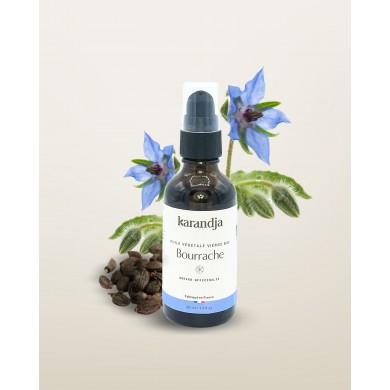 Huile végétale bio BOURRACHE Française Karandja 10ml