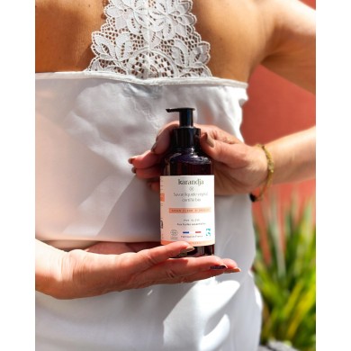 Savon liquide végétal pur olive certifié bio ARGAN FLEUR D’ORANGER 250ml