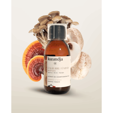 Extrait de Champignons Bio EQUILIBRE FEMININ, Agaricus - Reishi - Maïtaké