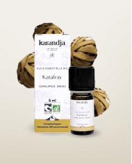 Huile essentielle KATAFRAY Bio chémotypée, 100% pure et naturelle, Karandja laboratoire.