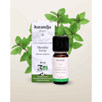 Huile essentielle bio MENTHE VERTE (menthe douce)