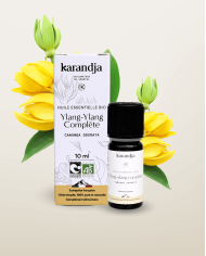 Huile essentielle YLANG-YLANG COMPLETE Bio chémotypée, 100% pure et naturelle, Karandja laboratoire.