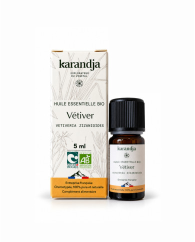 Huile essentielle bio VÉTIVER