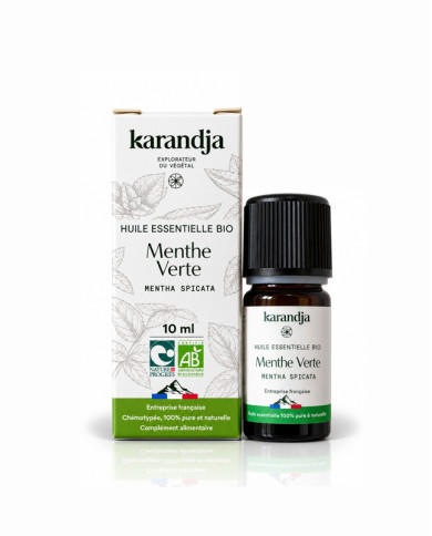 Huile essentielle bio MENTHE VERTE (menthe douce)