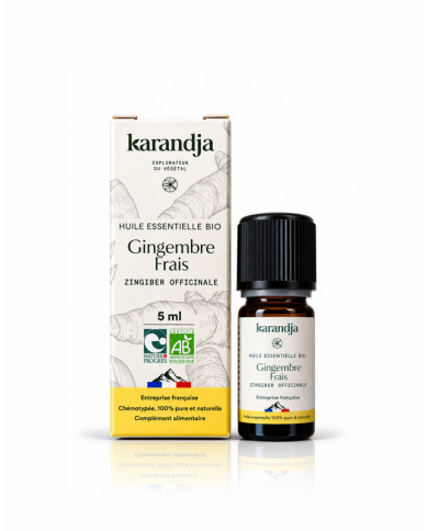 Huile essentielle bio GINGEMBRE FRAIS