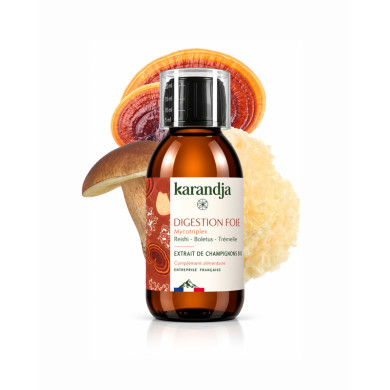 Extrait de Champignons Bio DIGESTION FOIE, Reishi - Boletus (Cèpe de Bordeaux) - Trémelle