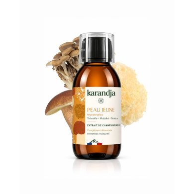Extrait de Champignons Bio PEAU JEUNE
Trémelle – Maïtaké – Boletus