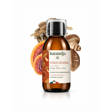 Extrait de Champignons Bio TONUS GENERAL
Maïtaké - Reishi - Shiitaké