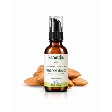 Huile végétale Bio AMANDE DOUCE Karandja 50ml