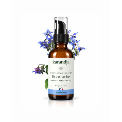 Huile végétale bio BOURRACHE Française Karandja 50ml