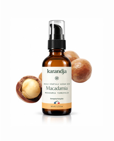 Huile végétale Bio MACADAMIA Karandja 50ml
