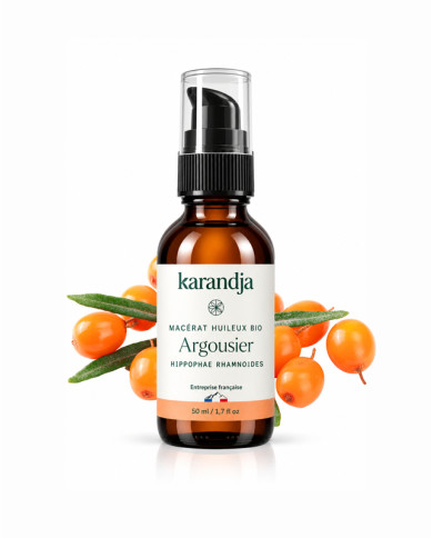 Macérat huileux bio ARGOUSIER Karandja 50ml 100 % origine France