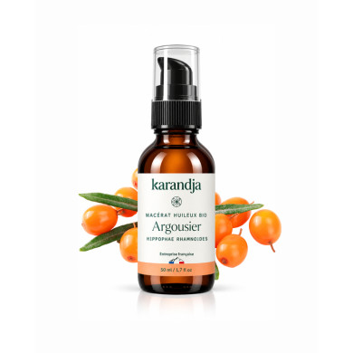 Macérat huileux bio ARGOUSIER Karandja 50ml 100 % origine France