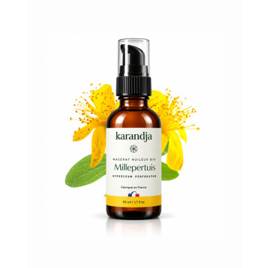 Macérat huileux bio MILLEPERTUIS Karandja 50ml 100 % origine France