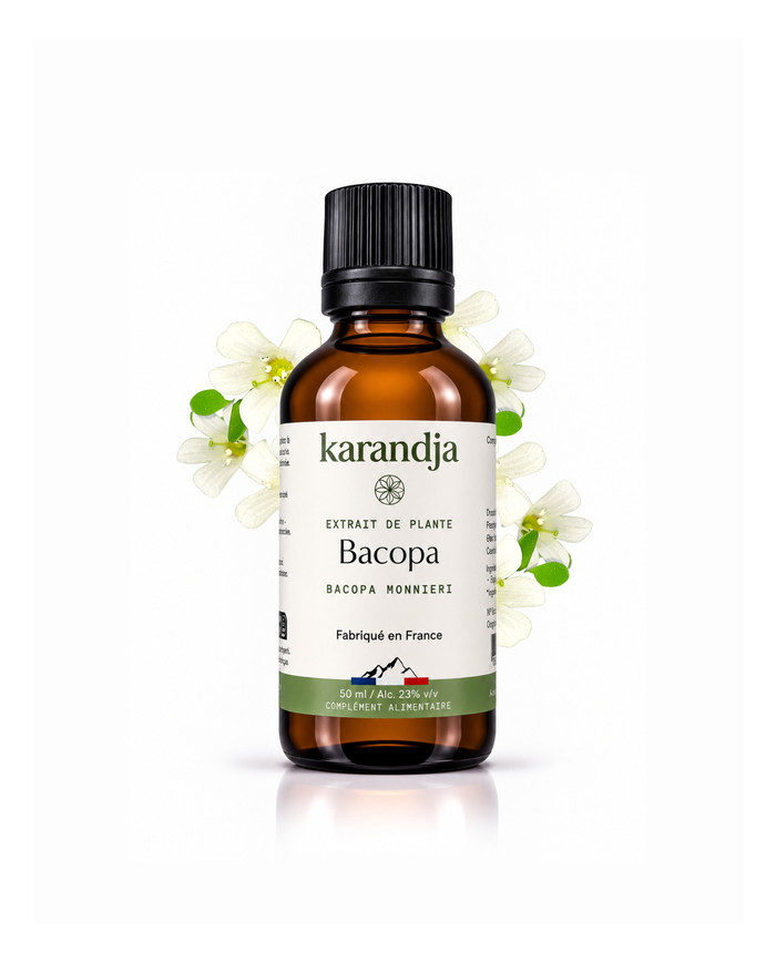 Extrait liquide de plante Bio BACOPA Karandja 50ml