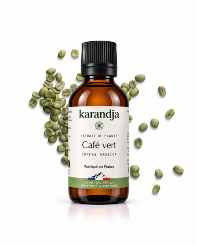 Extrait liquide de plante Bio CAFE VERT Karandja 50ml