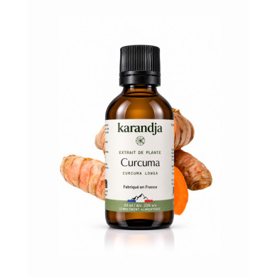 Extrait liquide de plante Bio  CURCUMA Karandja 50ml