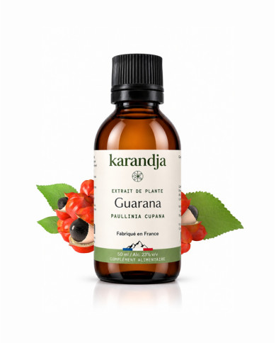 Extrait liquide de plante Bio  GUARANA Karandja 50ml
