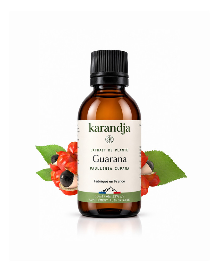Extrait liquide de plante Bio  GUARANA Karandja 50ml