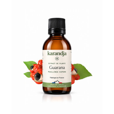Extrait liquide de plante Bio  GUARANA Karandja 50ml