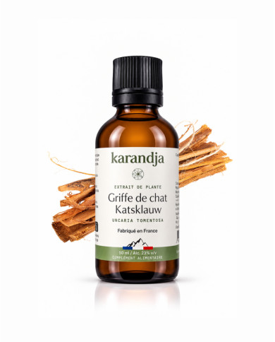 Extrait liquide de plante Bio GRIFFE DE CHAT Karandja 50ml