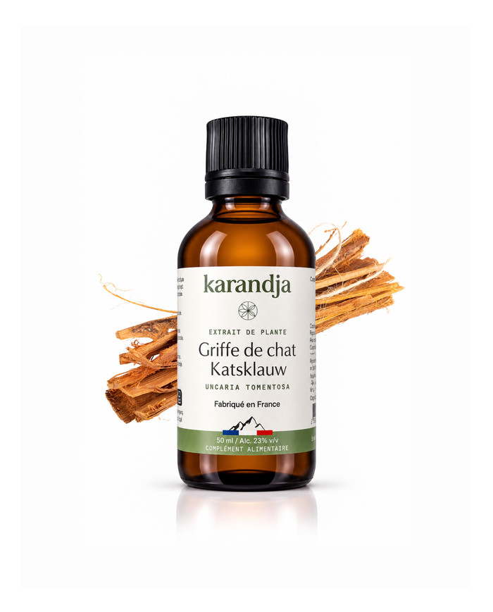 Extrait liquide de plante Bio GRIFFE DE CHAT Karandja 50ml