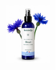 Eau florale Bio BLEUET Karandja 200ml, origine France, buvable, sans conservateurs ni additifs.