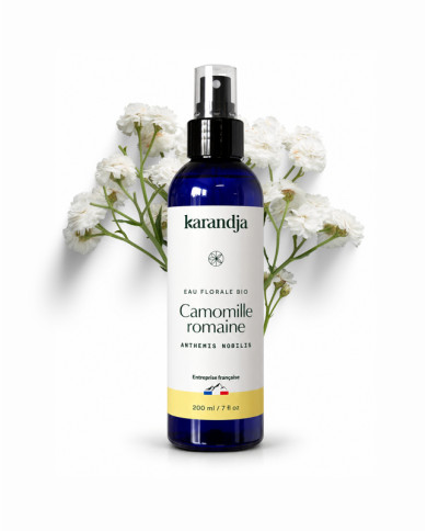 Eau florale Bio GERANIUM ROSAT Karandja 200ml, origine France, buvable, sans conservateurs ni additifs.