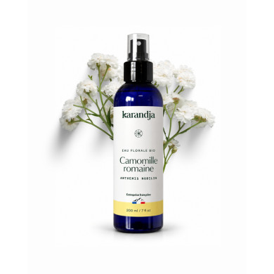 Eau florale Bio GERANIUM ROSAT Karandja 200ml, origine France, buvable, sans conservateurs ni additifs.