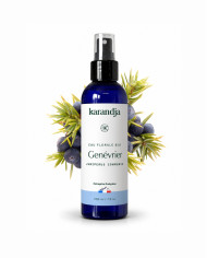 Eau florale Bio GENEVRIER Karandja 200ml, origine France, buvable, sans conservateurs ni additifs.