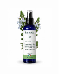 Eau florale Bio SARRIETTE DES MONTAGNES Karandja 200ml, origine France, buvable, sans conservateurs ni additifs.