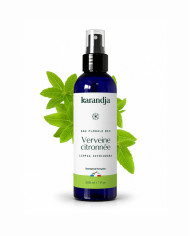 Eau florale Bio VERVEINE CITRONNEE Karandja 200ml, origine France, buvable, sans conservateurs ni additifs.