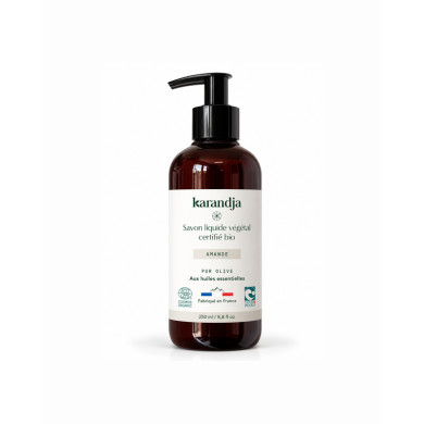 Savon liquide végétal pur olive certifié bio AMANDE 250ml