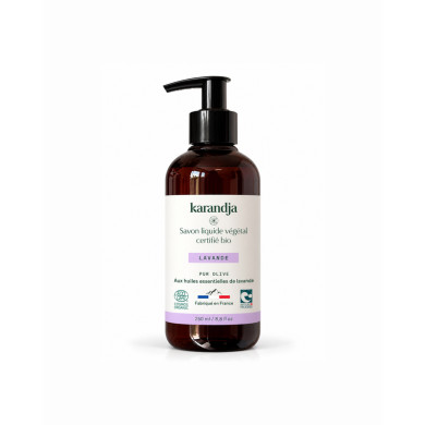 Savon liquide végétal pur olive certifié bio LAVANDE 250ml