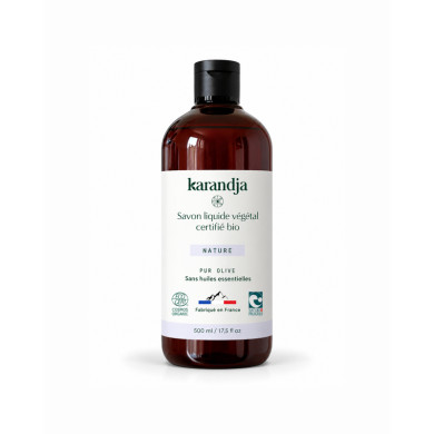 Savon liquide végétal pur olive certifié bio NATURE 500ml