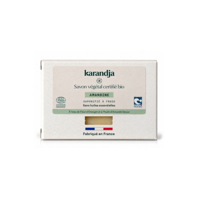 Savon végétal certifié bio AMANDINE Karandja 100g