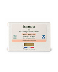 Savon végétal certifié bio ARGAN RHASSOUL Karandja 100g