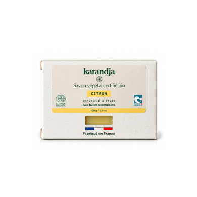 Savon végétal certifié bio CITRON 100g