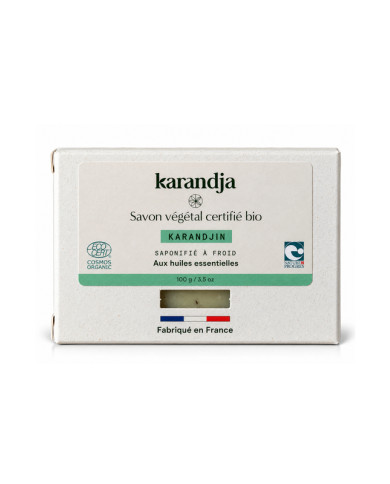 Savon végétal certifié bio KARANDJIN Karandja 100g