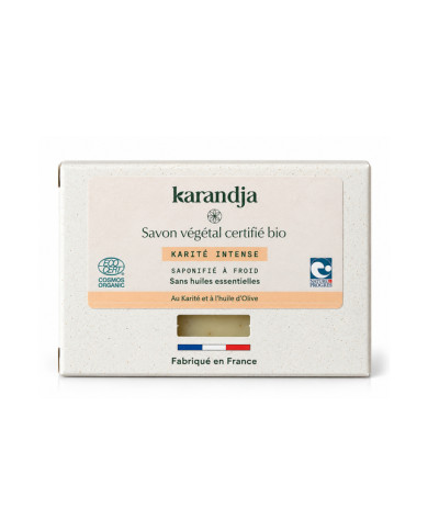 Savon végétal certifié bio KARITE INTENSE Karandja 100g