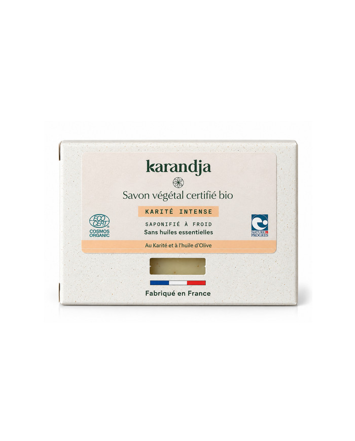 Savon végétal certifié bio KARITE INTENSE Karandja 100g