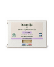 Savon végétal certifié bio LAVANDE Karandja 100g