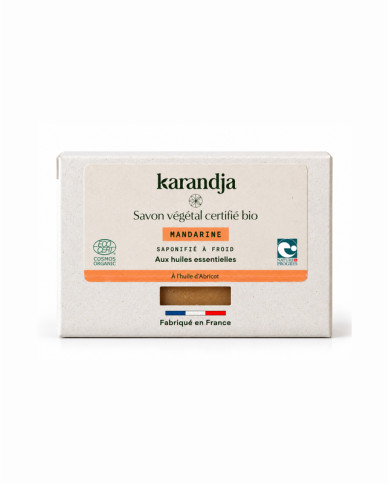 Savon végétal certifié bio MANDARINE Karandja 100g