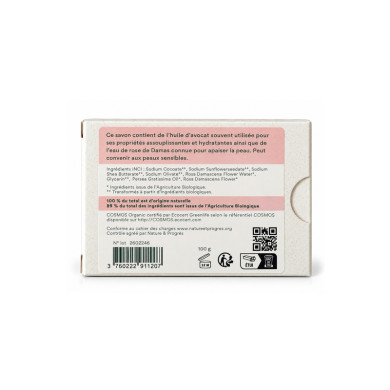 Savon végétal certifié bio ROSALINE
