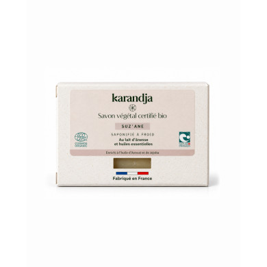 Savon végétal certifié bio SUZ’ANE Karandja 100g
