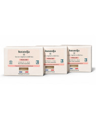 Savon végétal certifié bio ROSALINE (Pack de 3) Karandja