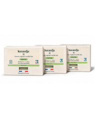 Savon végétal certifié bio MENTHE (Pack de 3) Karandja