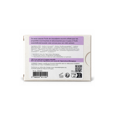 Savon végétal certifié bio LAVANDE (Pack de 3)