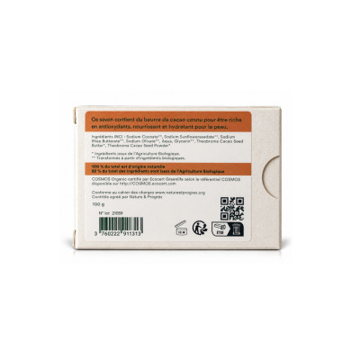 Savon végétal certifié bio CHOCOLAT (Pack de 3)